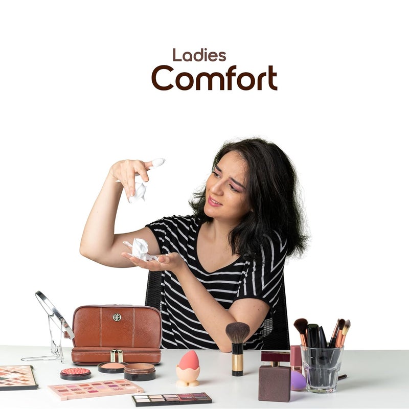 HAMMONDS FLYCATCHER 11 Cms Genuine Leather Toiletry Bag For Men, Tan Dopp Kit, Travel Accessory- Toiletry Kit, Large Shaving Kit Bag, Grooming Kit Organizer, Hand Stitched Vanity Case - Image 4