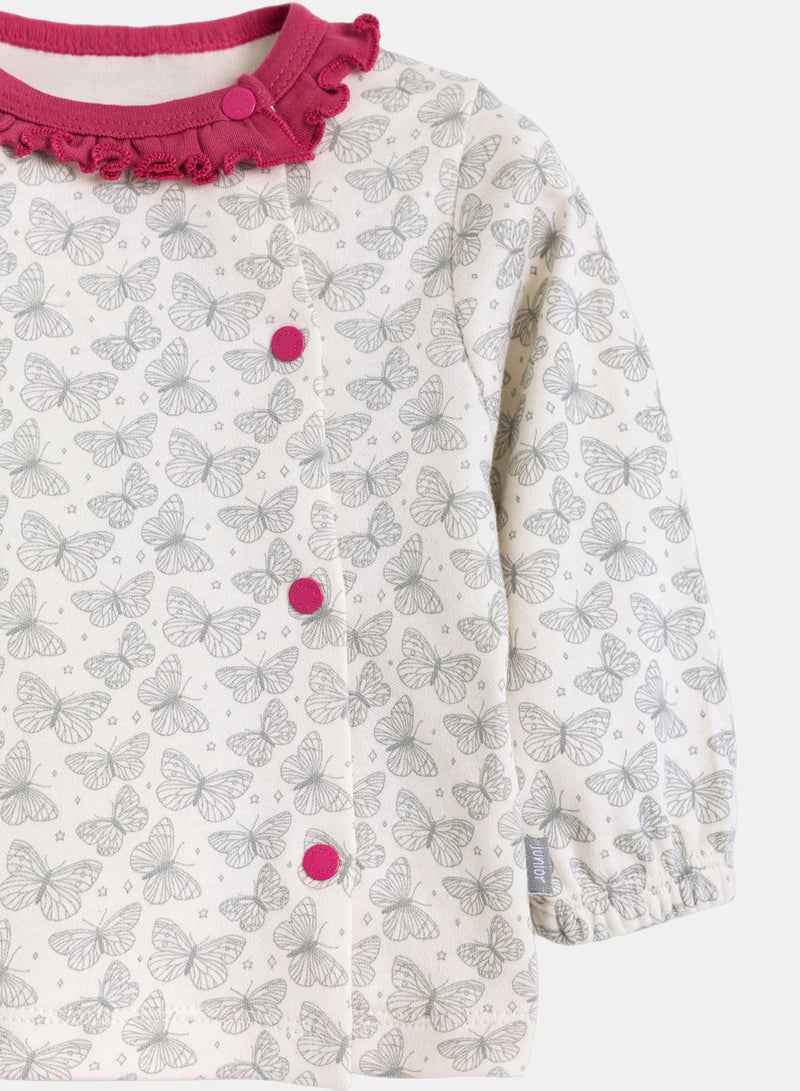 Junior Baby Girls Butterfly Pyjama Set - Image 2