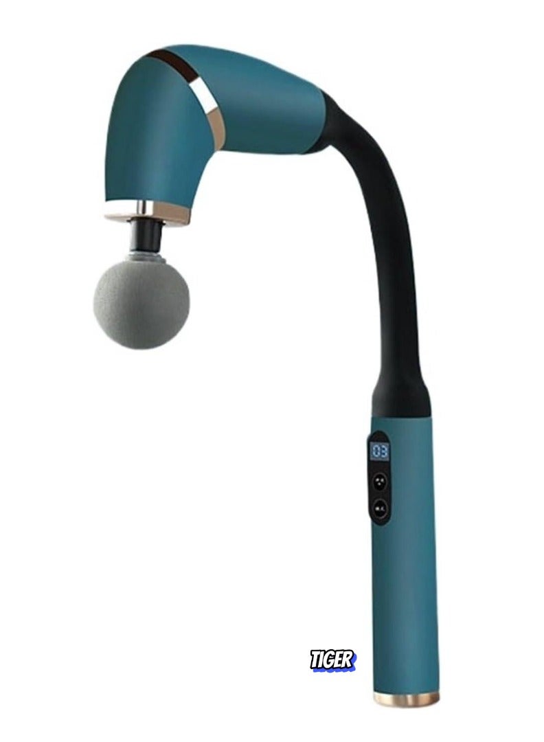 TIGER Revolutionary U-Shaped Back Massager with Extended Handle – Deep Tissue Pain Relief Massage Gun for Neck, Shoulders, Legs & Full Body – Powerful Handheld Massage Tool for Relaxation, Stress Relief & Muscle Recovery – Perfect for Home Use and Post-Workout Relief - Image 1