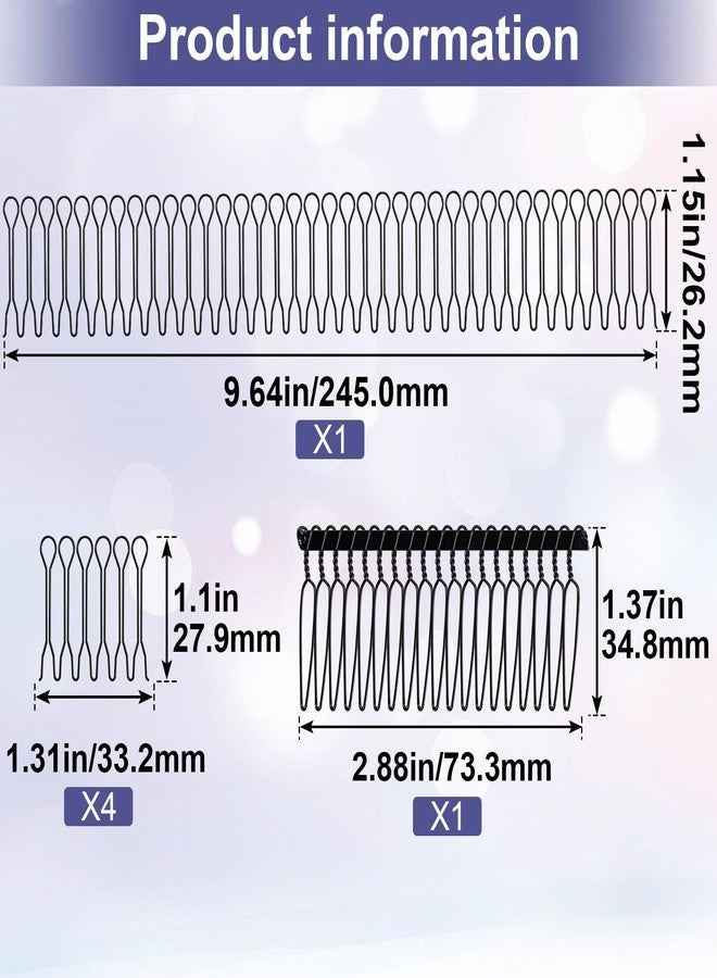 ANCIRS 6 Pack Hair Finishing Fixer Comb, U Shape Hair Accessories for Women & Girls Hairstyle - Image 2