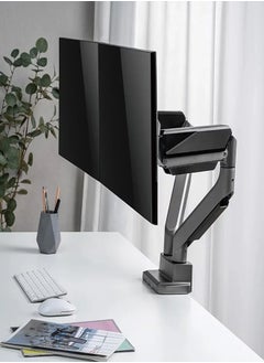 Skill Tech SH52 C024 Economy Heavy-Duty Dual Monitor Gas Spring Arm for 17"-35" Screens, VESA 100x100mm, 15kg Load Capacity – Black  - Image 3