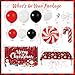 Janinus Plaid Christmas Balloons Garland Arch Kit with Merry Christmas Backdrop Snowflake Tablecloth Red White Balck Balloons Xmas Decor Cane Foil Balloon for Christma Baby Shower Birthday Party - Image 4