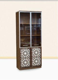 Wooden Book Shelf Rack Wardrobe Bookcase Cabinet-Cupboard for Living Room, Home, Office, Baby Room  2125-2D-Brown-White