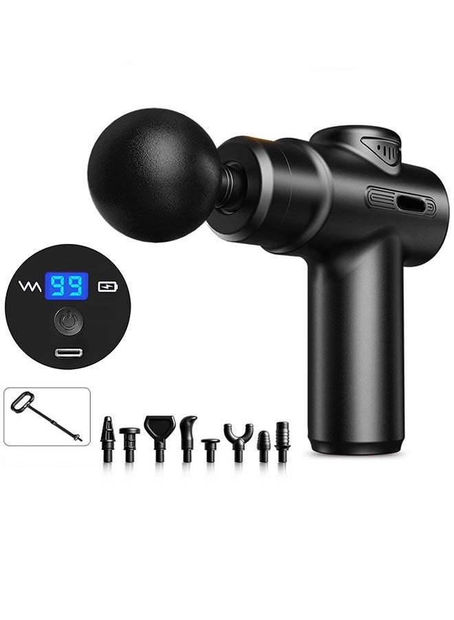 General Mini Massage Gun, Percussion Deep Tissues Muscle Massager Gun with 6 Speeds, Type-C Charging, 35DB Ultra Quiet, Portable Electric Handheld Body Massager for Back Neck Pain Relief  - Image 1