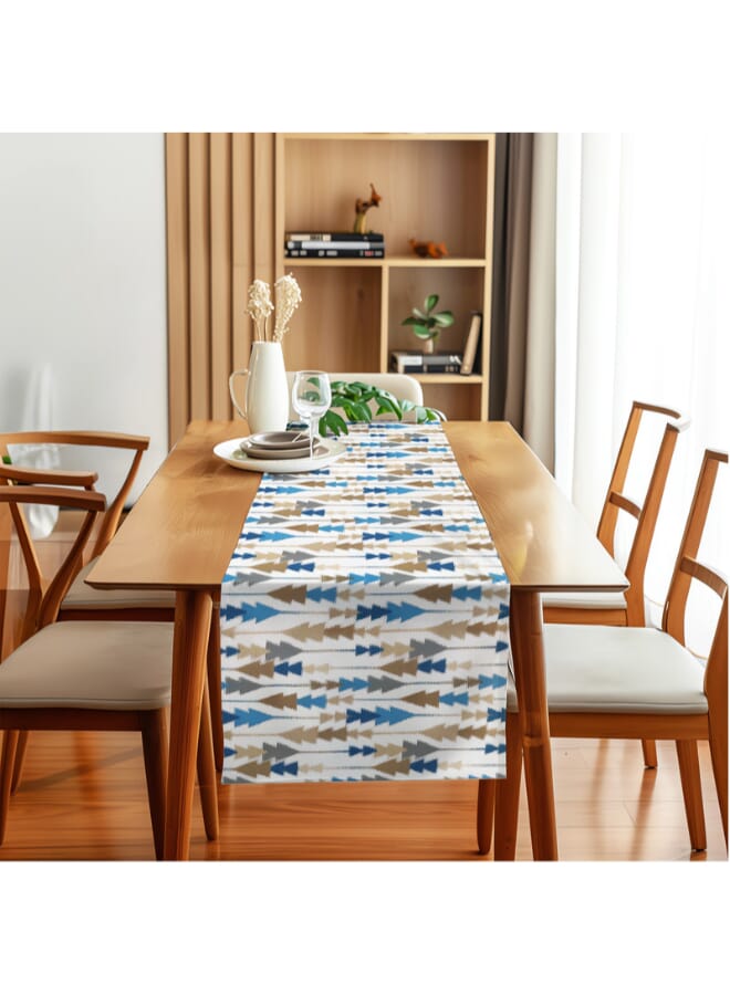  انتكس بيت الستائر طقم إنتكس هوم صوفيا إليجانس من 3 قطع - مفرش طاولة فاخر من الكتان المخملي (45 × 135 سم) وغطائي وسادة (45 × 45 سم) - Image 4