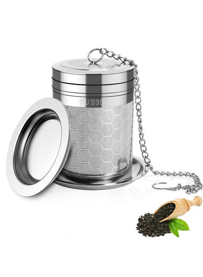 BendJoy BendJoy® Tea Infuser Stainless Steel with Tray, Easy Clean Green Tea Infuser for Mugs & Teapots, Tea Strainer Infuser for Loose Leaf and Herbal Tea - Image 1