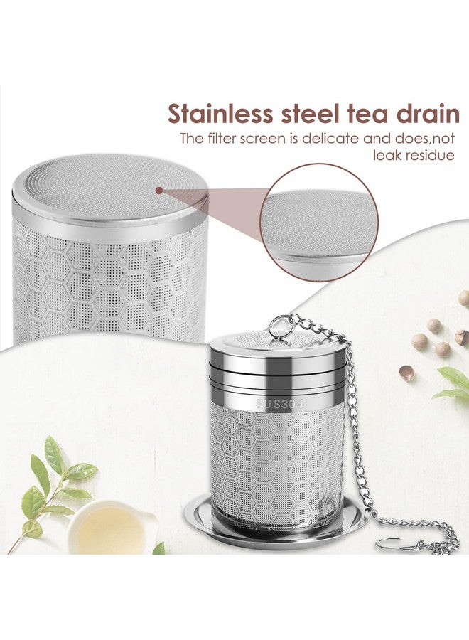 BendJoy BendJoy® Tea Infuser Stainless Steel with Tray, Easy Clean Green Tea Infuser for Mugs & Teapots, Tea Strainer Infuser for Loose Leaf and Herbal Tea - Image 4