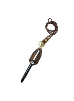 boshiho Crazy Horse Cowhide Leather Lanyard Pen Holder  - Image 1