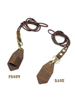 boshiho Crazy Horse Cowhide Leather Lanyard Pen Holder  - Image 3