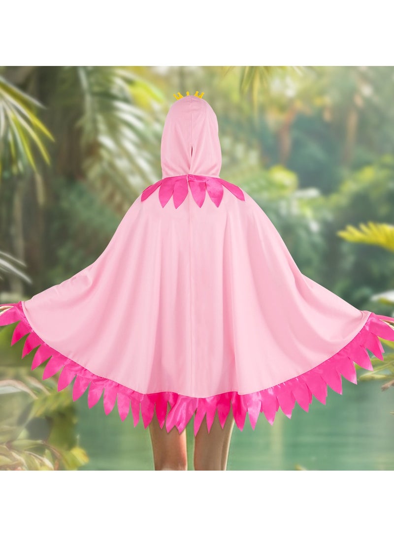 general Carnival flamingo costumes capes cartoon prints hoodies and performances give the stage look a tropical feel and dreamy tension - Image 2