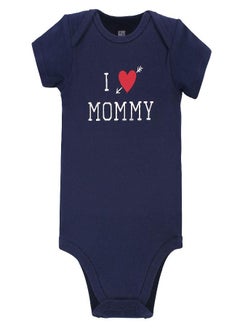 hudson baby Hudson Baby Unisex Baby Cotton Bodysuits Boy Mommy, 3-6 Months  - Image 4