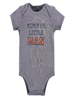 hudson baby Hudson Baby Unisex Baby Cotton Bodysuits Boy Mommy, 3-6 Months  - Image 2