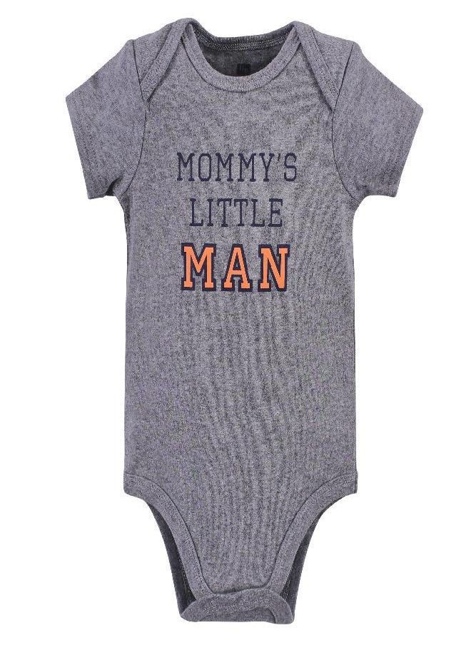 Hudson Baby Unisex Baby Cotton Bodysuits Boy Mommy, 3-6 Months