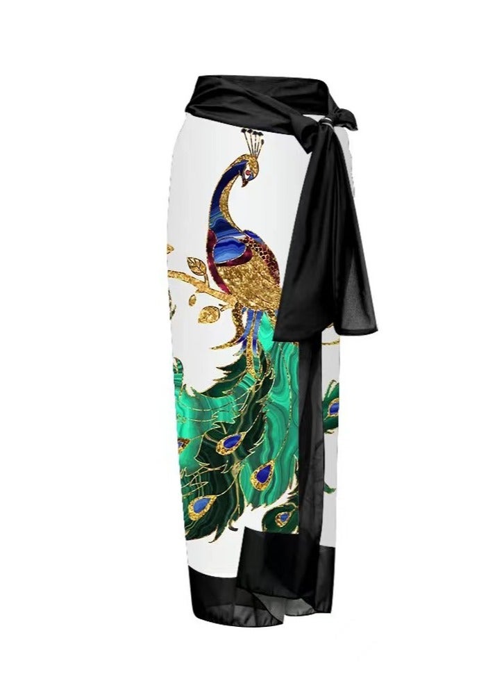 Women's Beach Vacation Style Covered Belly Swimsuit - Image 3