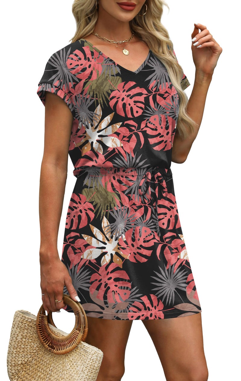 OFEEFAN Tshirt Dress Women Boho Summer Dresses for Women 2026 Beach Vacation Clothes Cruise Vacation Outfits Hawaiian Dresses Business Casual Work Office Resort Wear M - Image 4