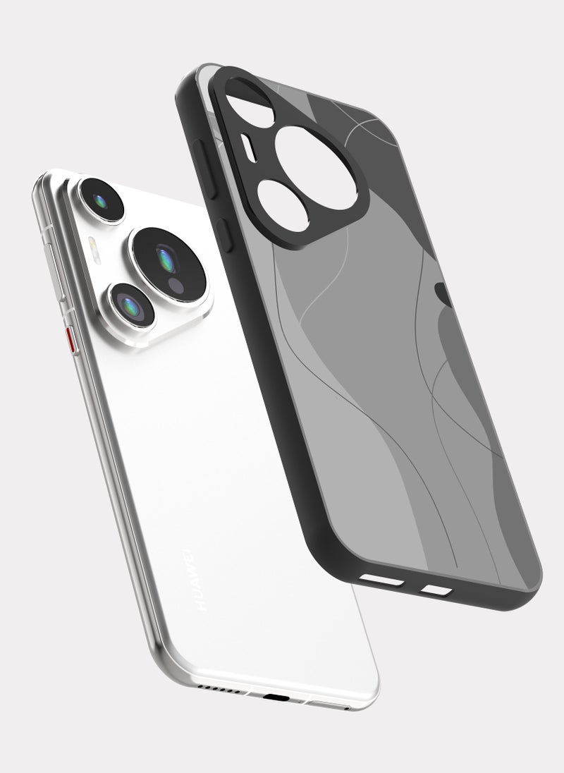 بكسلات كفر هواوي بيورا 70 برو فن تجريدي رصاصي - Image 2