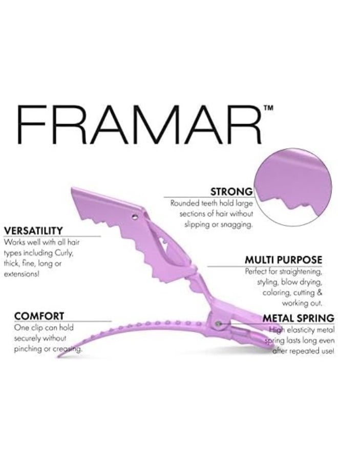 framar Pastel Hair Clips 10 Pieces - Hair Clips For Women, Premium Hair Clip, Clips For Hair, Alligator Hair Clips For Styling  - Image 3