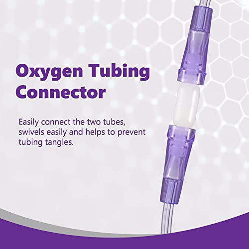 Gadget Beyond Oxygen Tubing Swivel Connector 10 Pack - Original Connector's 10 PCS Cannula Connectors, Oxygen tubing connectors Oxygen Hose connectors Avoid Tube Tangles Male to Male… - Image 2