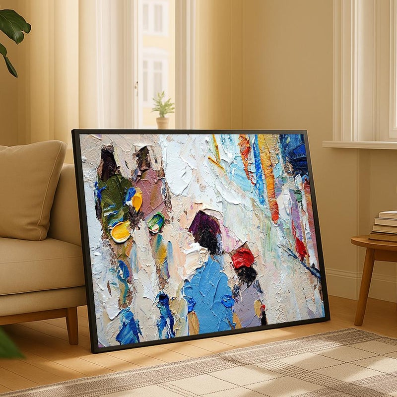 Marktna Canvas painting with a fine art design and a hollow frame, measuring (90×60), one piece - Image 3