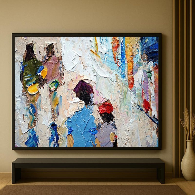 Marktna Canvas painting with a fine art design and a hollow frame, measuring (90×60), one piece - Image 1