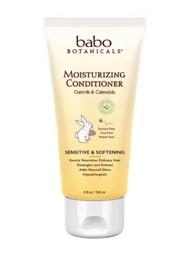 Babo Botanicals Moisturizing Conditioner Oatmilk  Calendula 6 fl oz 180 ml - Image 1