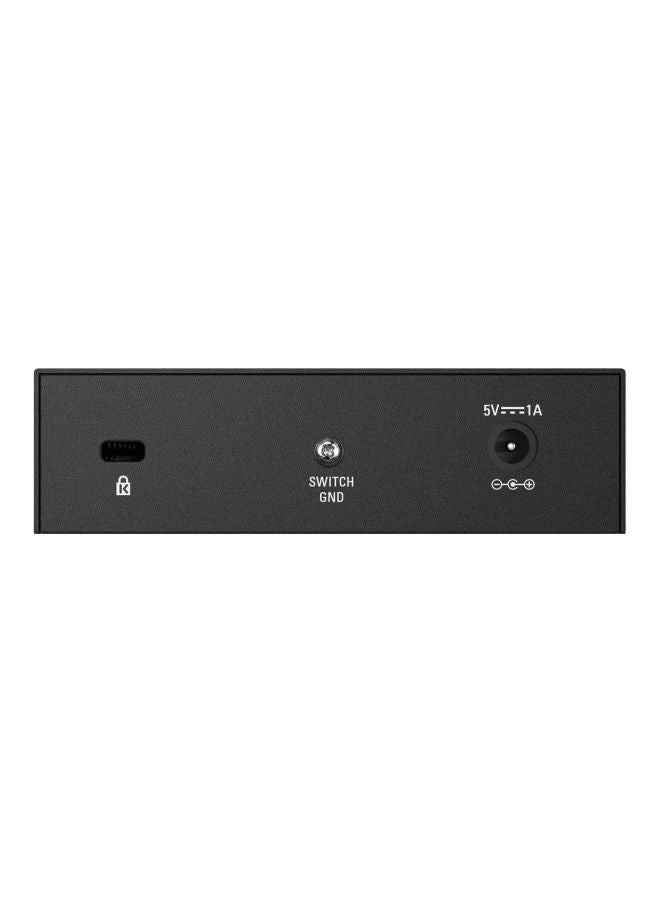 D-Link DGS-105 5-Port Gigabit Unmanaged Desktop Switch Black - Image 3
