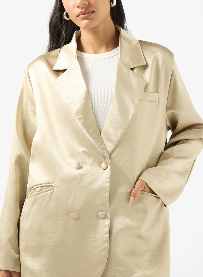 Ginger Oversize Satin Blazer - Image 3