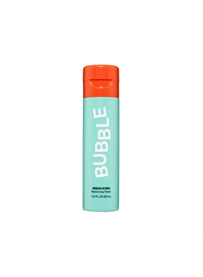Bubble Bubble Skincare Break Even Balancing Face Toner - Gentle Exfoliating Toner & Pore Minimizer for Normal to Oily Skin Types - Skin Care Formulated with Green Tea Extract and Niacinamide (100ml) - Image 1