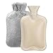 Fythao Hot Water Bottle with Soft Cover 2 Liter Classic Rubber Hot Water Bagfor Cramps Neck Shoulders Pain Relief Hot Cold Pack for Hot and Cold Therapy and Feet Warmer Great Gift for Women and Girls - Image 1