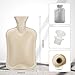 Fythao Hot Water Bottle with Soft Cover 2 Liter Classic Rubber Hot Water Bagfor Cramps Neck Shoulders Pain Relief Hot Cold Pack for Hot and Cold Therapy and Feet Warmer Great Gift for Women and Girls - Image 4