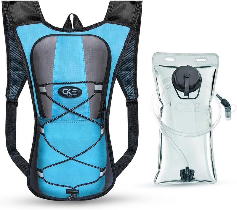 CKE Hydration Backpack Hydration Pack Water Backpack with 2L(70-Ounce) Hydration Bladder for Men Women Kids for Running Hiking Biking Climbing - Image 1