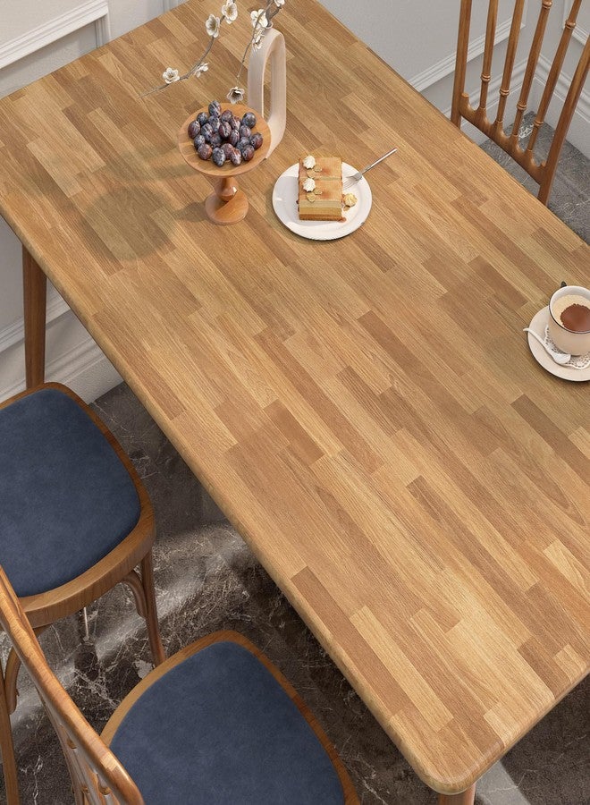 FunStick Butcher Block Contact Paper for Countertops Waterproof Brown Wood Wallpaper Peel and Stick Countertops for Kitchen Self Adhesive Wood Grain Contact Paper for Cabinets Countertops Desk 12x200 - Image 5