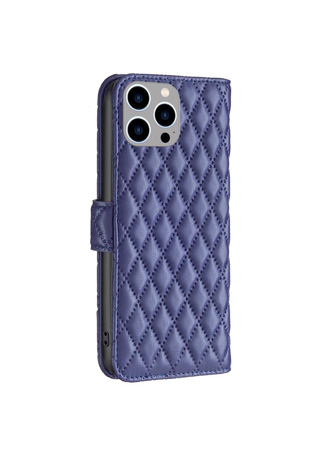 erorex Case For iPhone 15 Pro Max Diamond Lattice Wallet Flip Leather Phone Case - Image 3