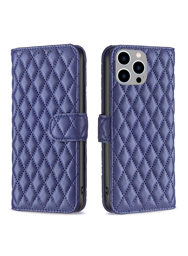 erorex Case For iPhone 15 Pro Max Diamond Lattice Wallet Flip Leather Phone Case - Image 1