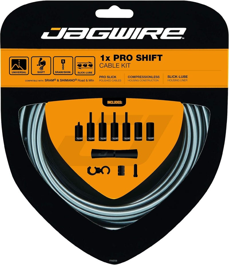 Jagwire مجموعة كابلات التحويل الاحترافية من جاكوير لـ SRAM وShimano - رمادي - Image 1