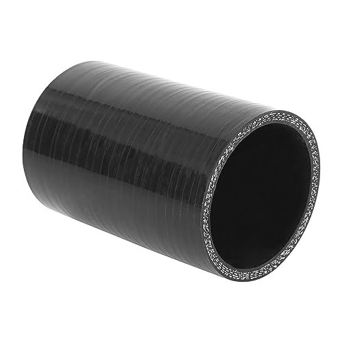 Unifizz 60mm ID Silicone Straight Hose Pipe Coupler Car Universal turbo Hoses High Performance 4Ply Straight Silicone pipe Coupler Intercooler Tube radiator hoses Black - Image 1