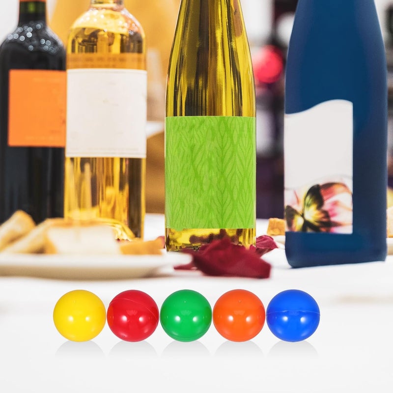 Vaguelly 40MM Openable Ball 50Pcs Plastic Mini Raffle Drawing Balls for Entertainment Activities Game Party Bingo Nights Group Activities Arts  Craft Mixed Color - Image 3