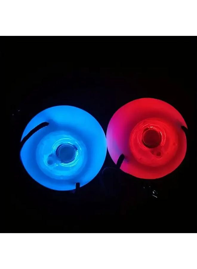 2pcs LED Glow Balls Soft Rainbow Fade High Strobe Spinning Light For Beginners Professionals - Image 1