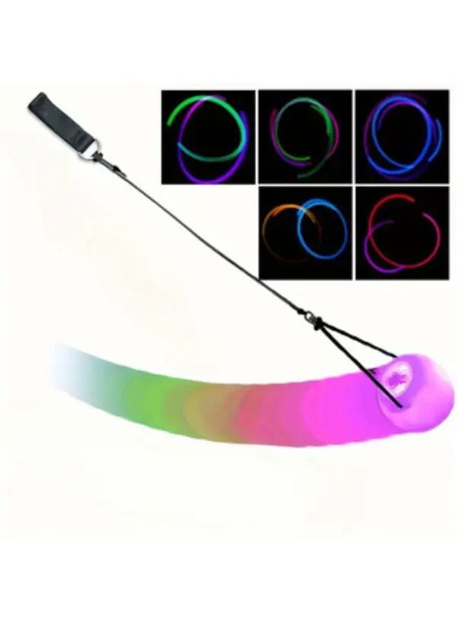 2pcs LED Glow Balls Soft Rainbow Fade High Strobe Spinning Light For Beginners Professionals - Image 2