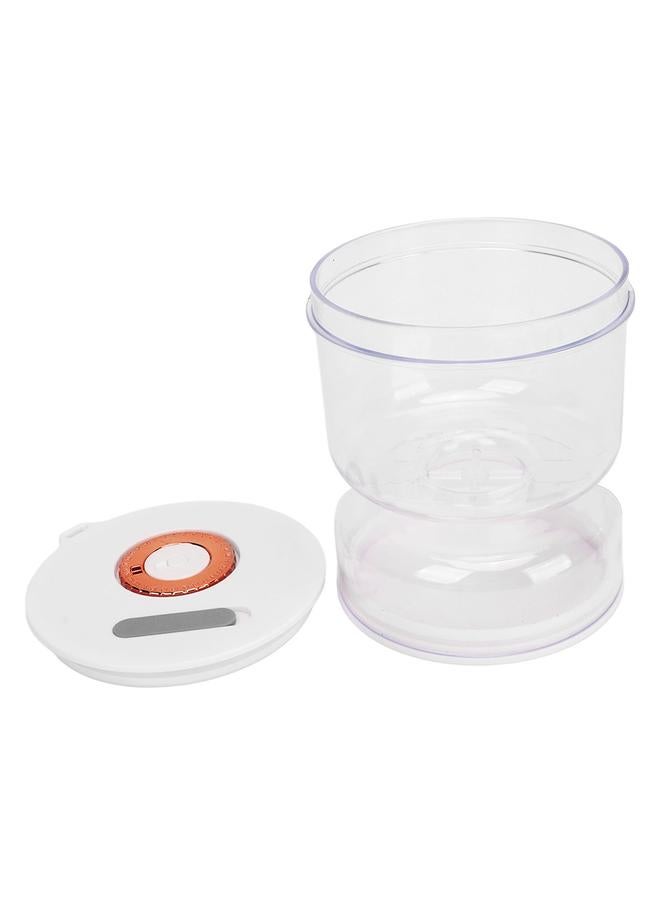 Pickle Jar with Strainer Flip Fork Date Record Hourglass Tight Sealing Dry Wet Separation Food Storage Container for Olives Kitchen - Image 2