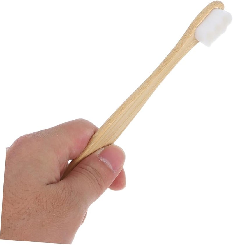 PartyKindom 5Pcs Soft Travel Toothbrushes For Adults And Elders With Ergonomic Grip Gentle On Gums - Image 5