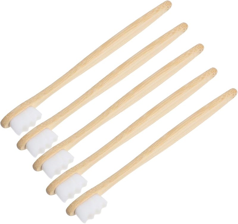 PartyKindom 5Pcs Soft Travel Toothbrushes For Adults And Elders With Ergonomic Grip Gentle On Gums - Image 1