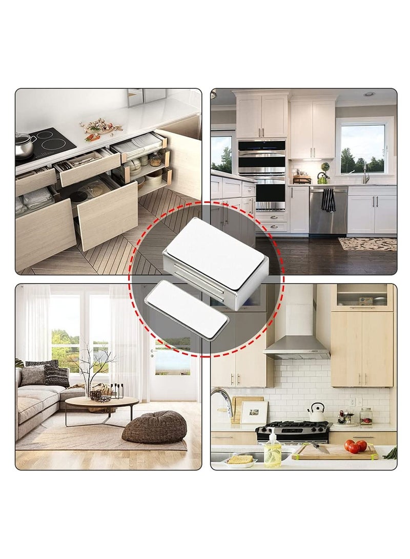 KASTWAVE 4 Pack Magnetic Door Locks Strong Cabinet Door Magnetic Lock Stainless Steel Kitchen Magnetic Lock - Image 4