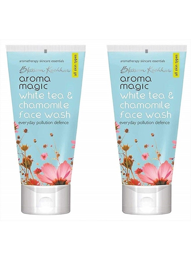 Aroma Magic White Tea And Chamomile Face Wash (Pack Of 2) 100Ml - Image 1