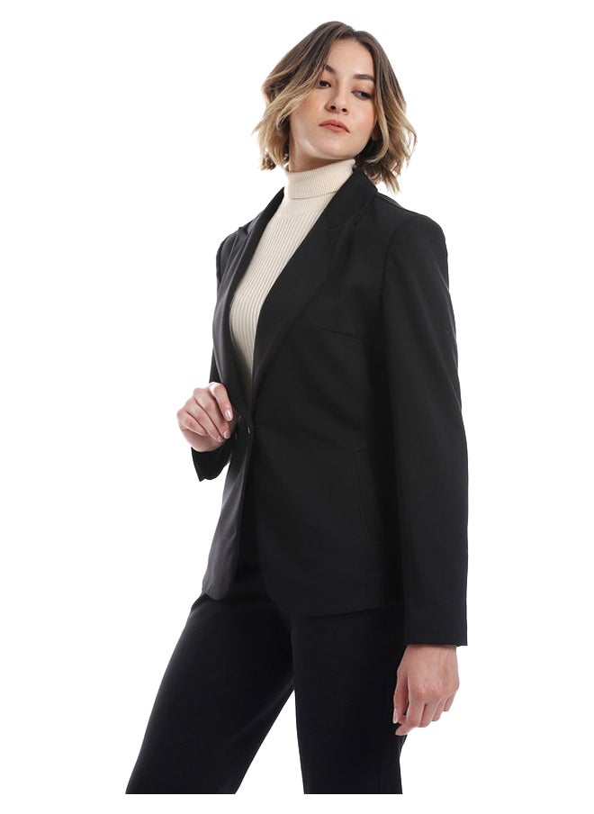 Esla Single Buttoned Basic Blazer  - Image 2
