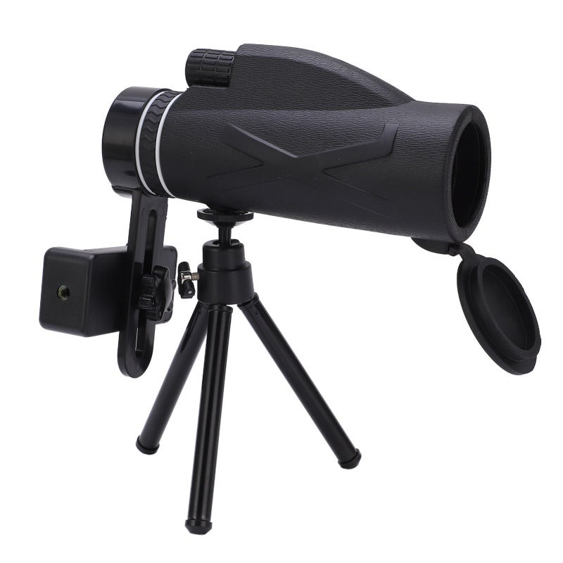 80X100 Monocular Telescope: Optical Glass Lens With FMC Coating, High Definition 40mm Wide Field View - Lightweight Easy Focus Monocular for Hunting, Bird Watching, Hiking And Concerts - Image 2