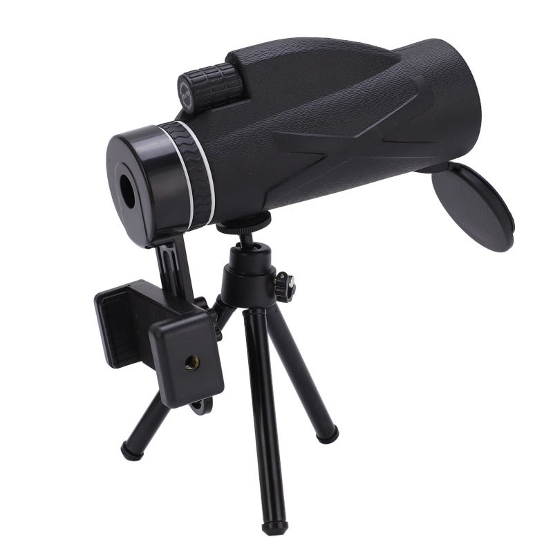 80X100 Monocular Telescope: Optical Glass Lens With FMC Coating, High Definition 40mm Wide Field View - Lightweight Easy Focus Monocular for Hunting, Bird Watching, Hiking And Concerts - Image 4