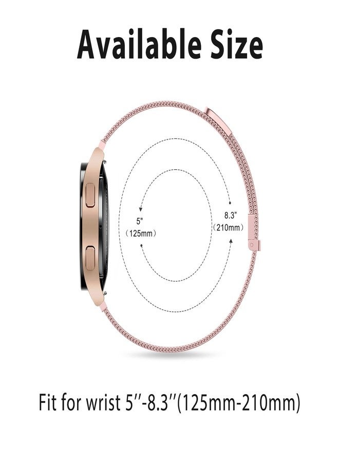 Meliya Metal Bands Compatible with IDW13,IDW16,IDW19 Smartwatch Bands, 22mm Stainless Steel Metal Replacement Strap for Fitpolo IDW13/Woneligo W13 Smartwatch Bands,ENOMIR/TOOBUR/MILOUZ/Gydom/Faweio/Veryfit IDW19 Smartwatch Bands (Rose Pink) - Image 5