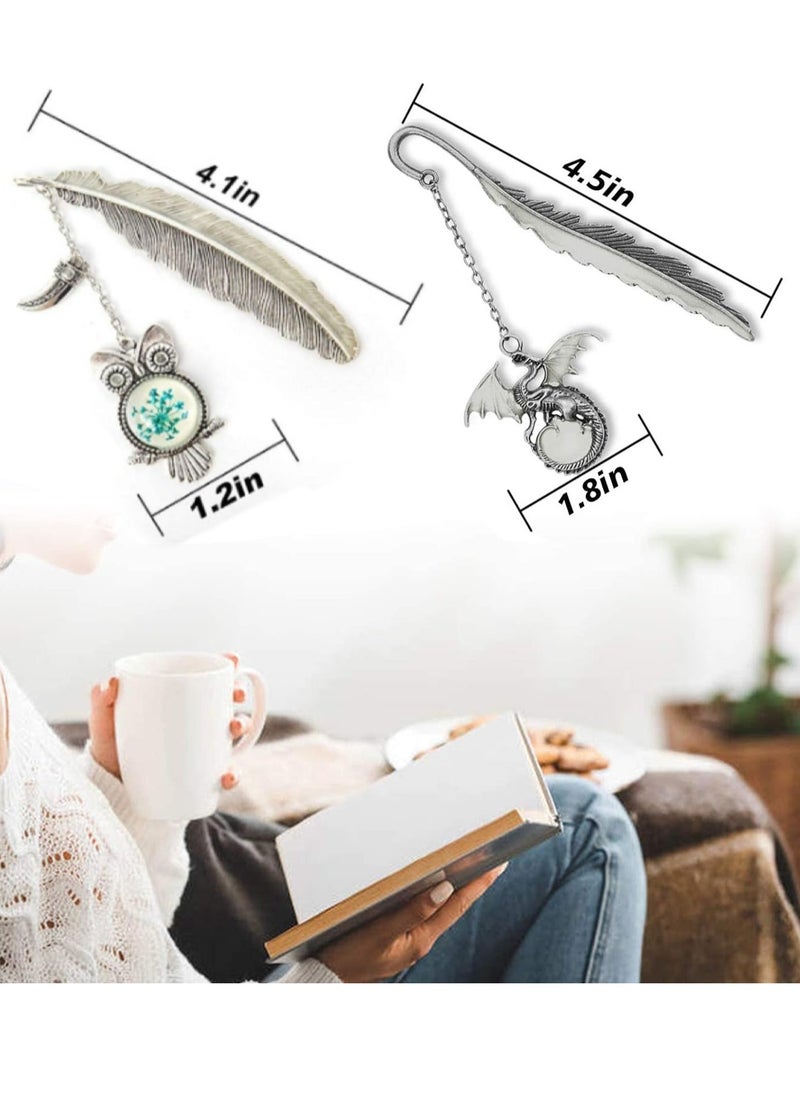 Oasisgalore - Night Bookmark Feather Classic Bookmarks - Image 1