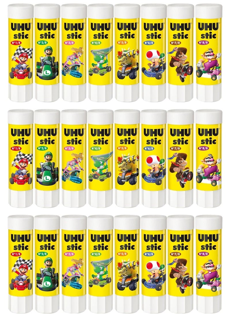 UHU 24 قطعة من لاصق الأنبوب 8 جرام